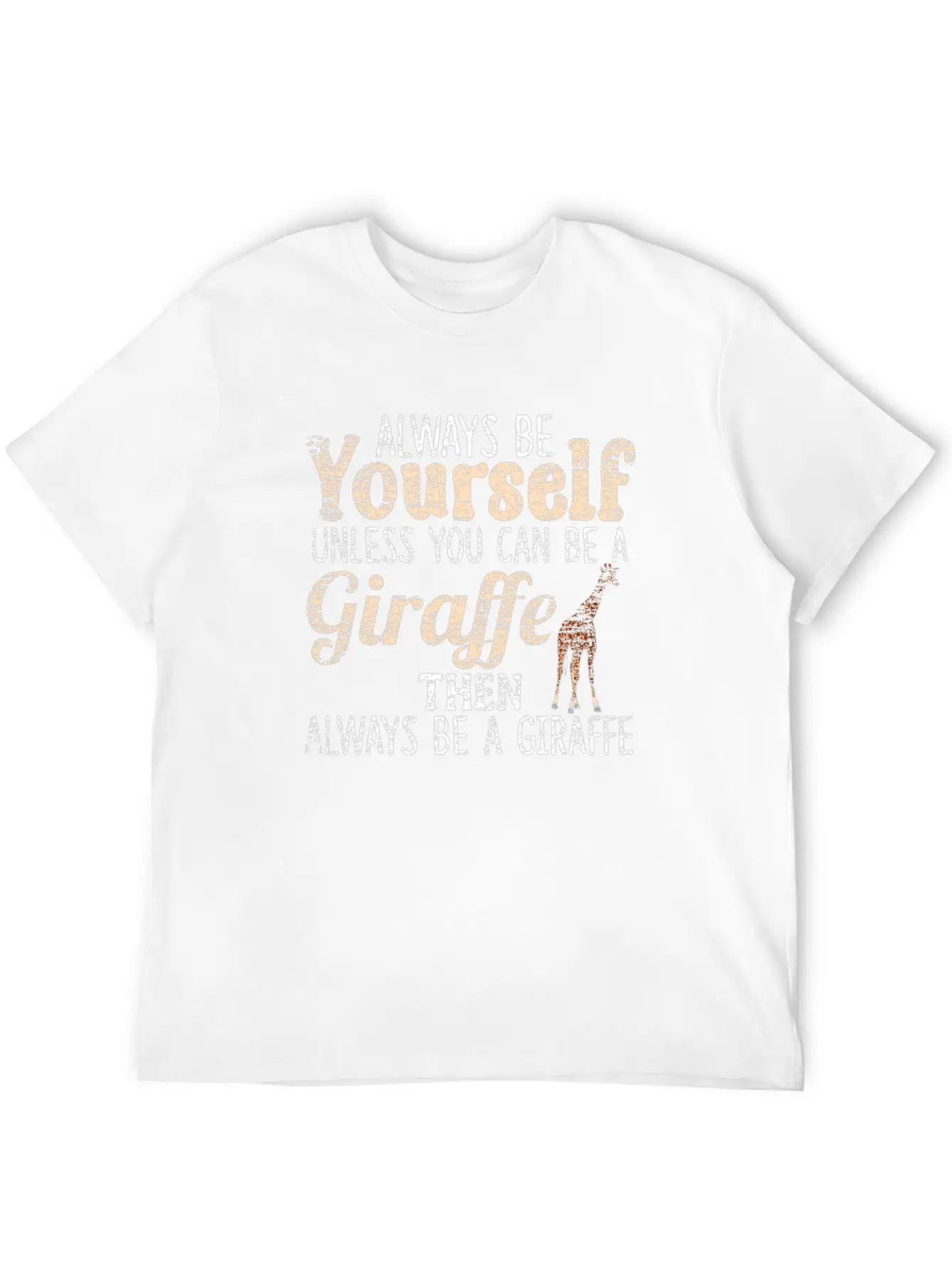 Giraffe Essential Cotton Tee For Daily Outfits – Unisex Style