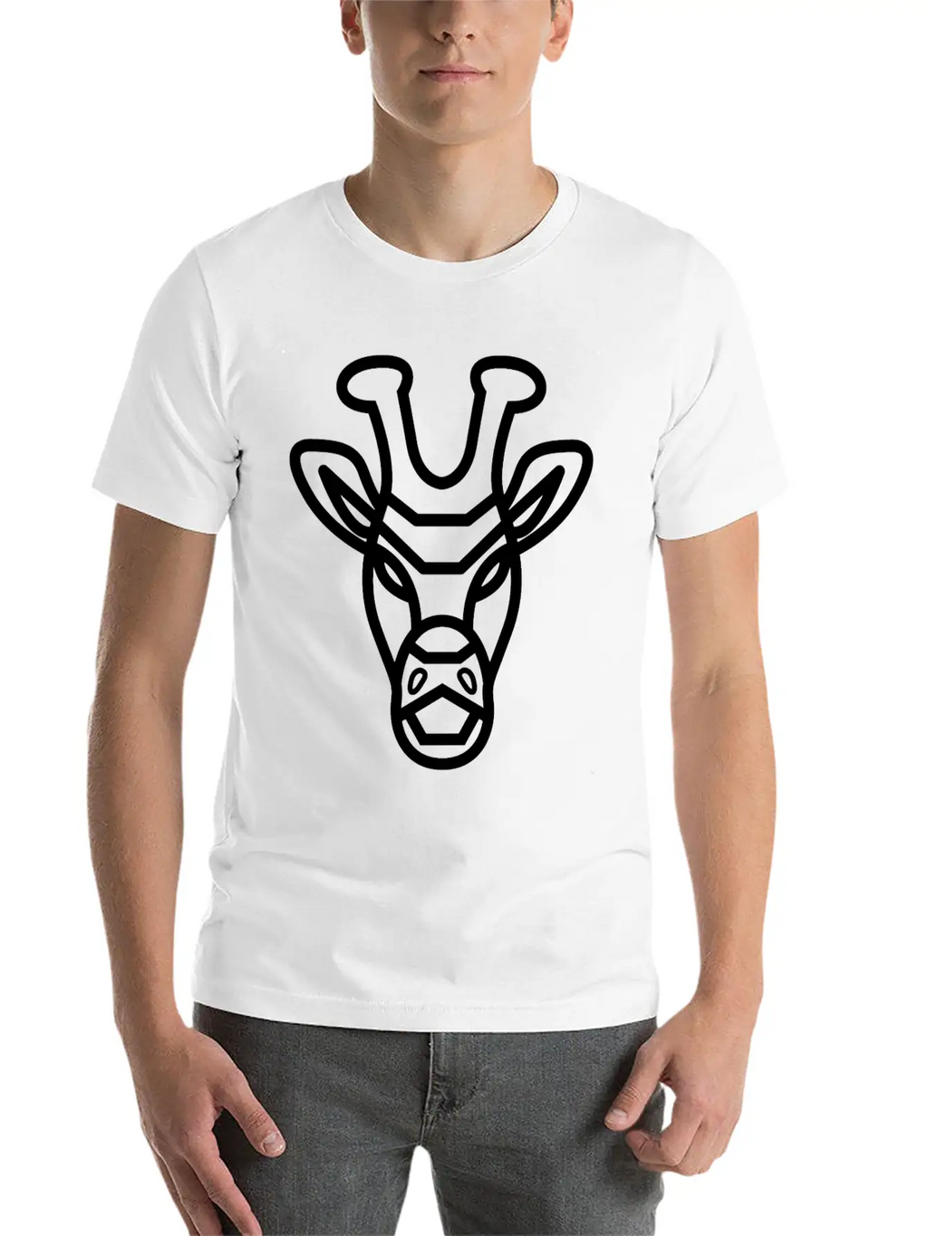 Giraffe Face Giraffe Stylish Everyday T-Shirt – Unisex Basic Cotton Tee