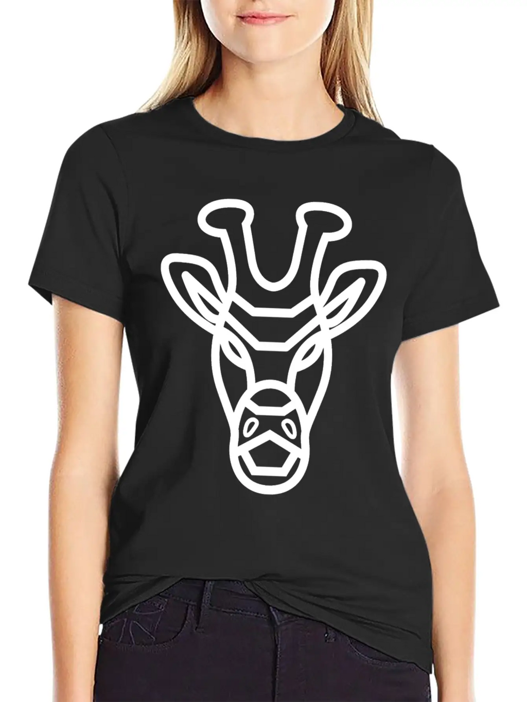 Giraffe Face Giraffe Stylish Everyday T-Shirt – Unisex Basic Cotton Tee
