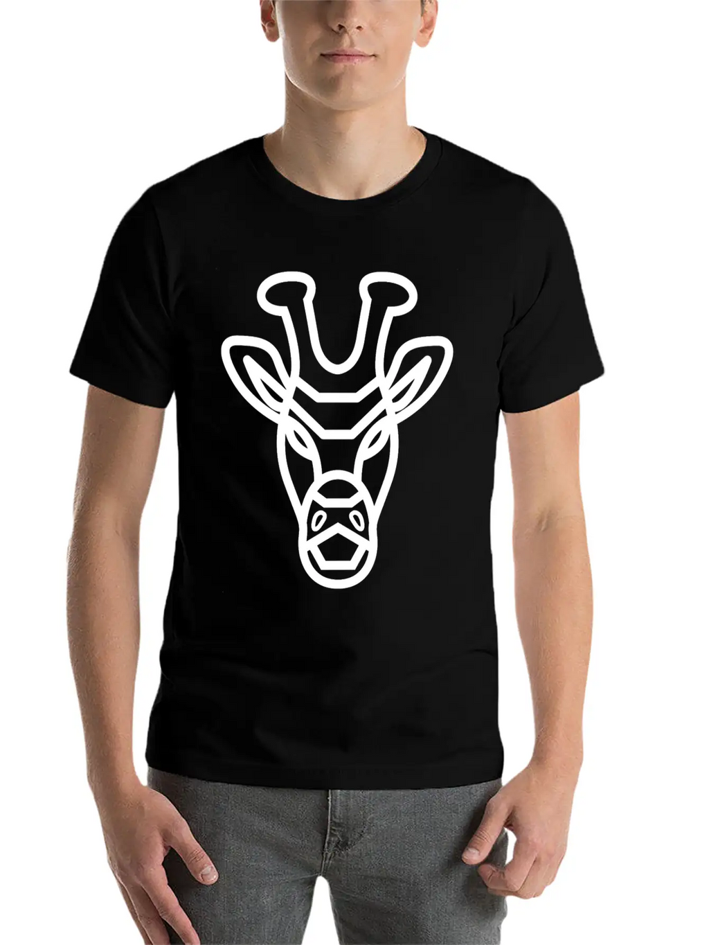 Giraffe Face Giraffe Stylish Everyday T-Shirt – Unisex Basic Cotton Tee