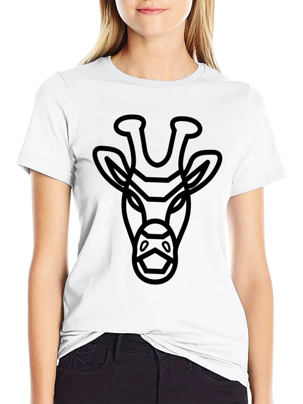 Giraffe Face Giraffe Stylish Everyday T-Shirt – Unisex Basic Cotton Tee