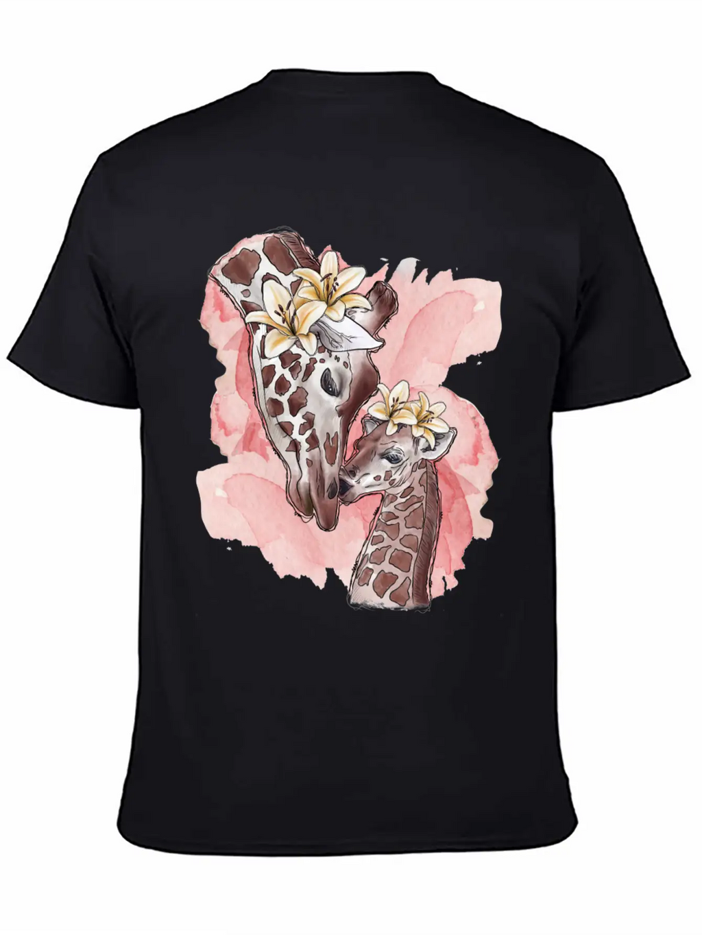 Giraffe Mama Unisex Casual T-Shirt – Clean Design For Daily Comfort