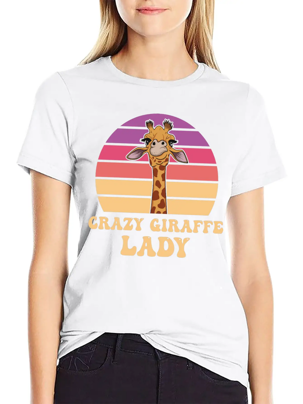 Giraffe Quote For A Giraffe Girl Breathable Soft Cotton T-Shirt – Timeless Casual Look