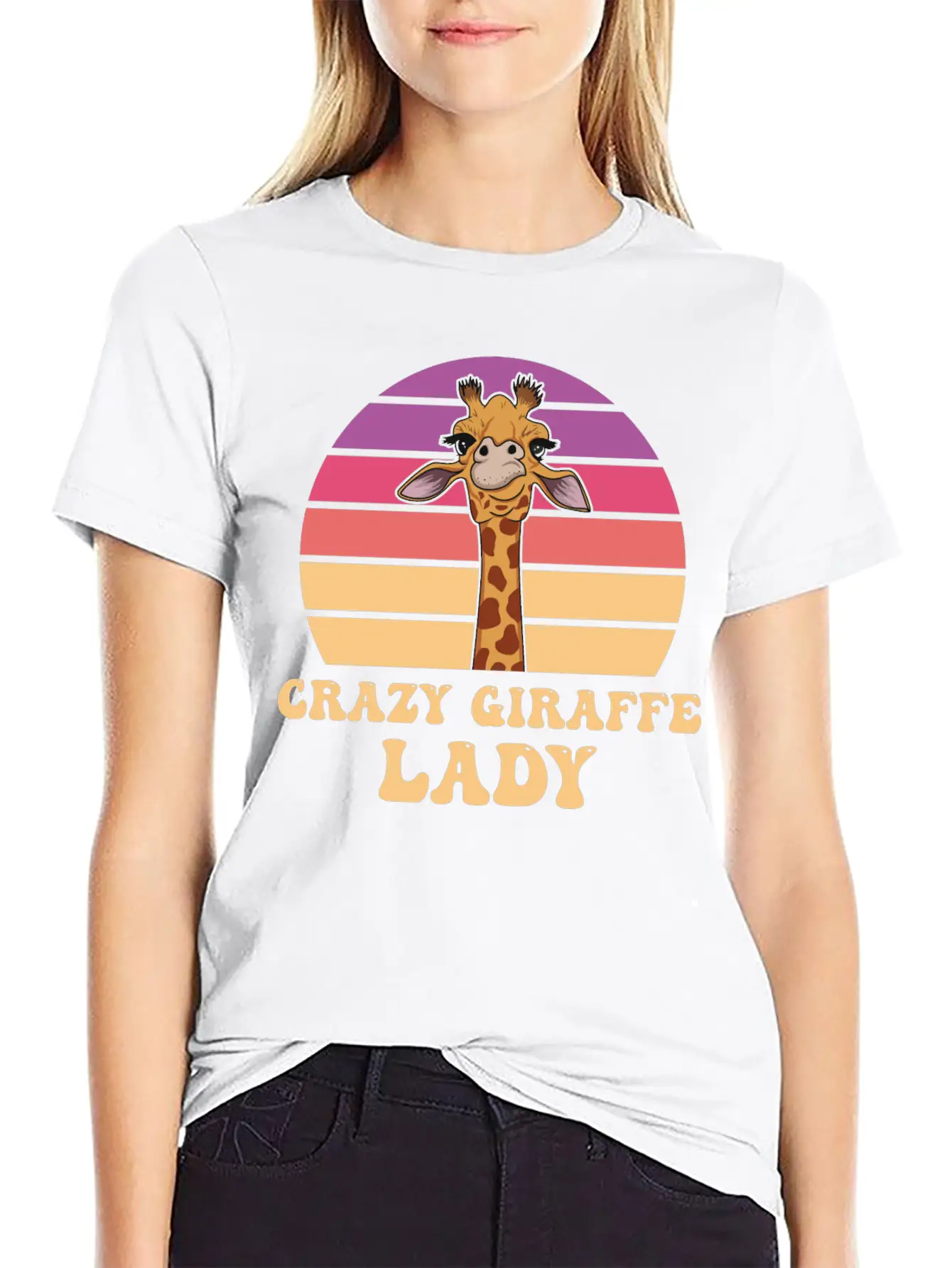 Giraffe Quote For A Giraffe Girl Breathable Soft Cotton T-Shirt – Timeless Casual Look