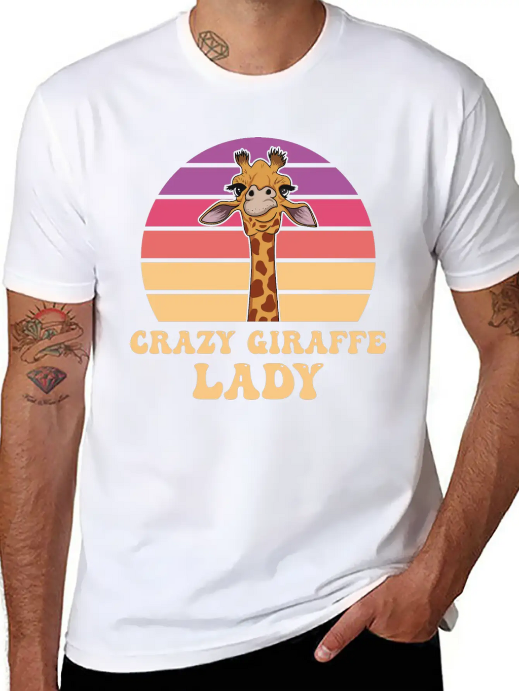 Giraffe Quote For A Giraffe Girl Breathable Soft Cotton T-Shirt – Timeless Casual Look