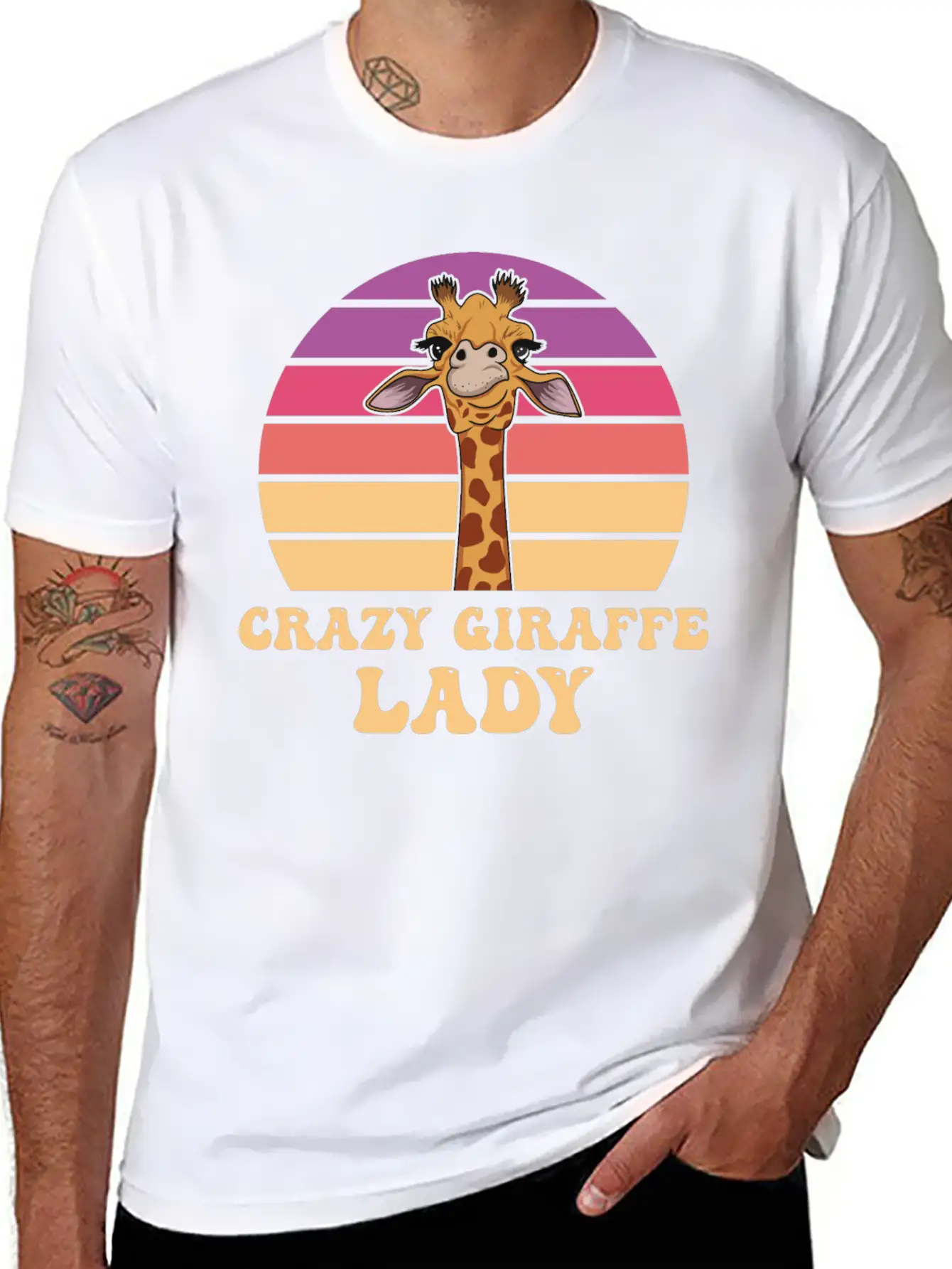 Giraffe Quote For A Giraffe Girl Breathable Soft Cotton T-Shirt – Timeless Casual Look