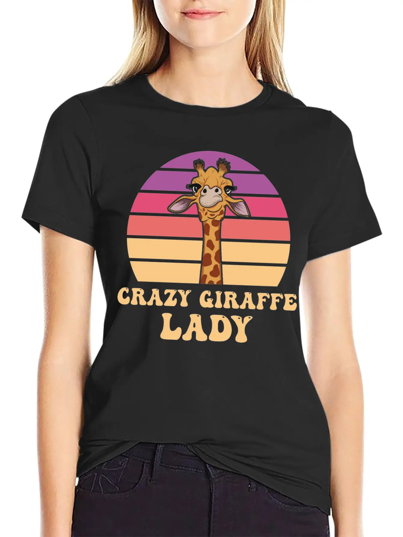 Giraffe Quote For A Giraffe Girl Breathable Soft Cotton T-Shirt – Timeless Casual Look