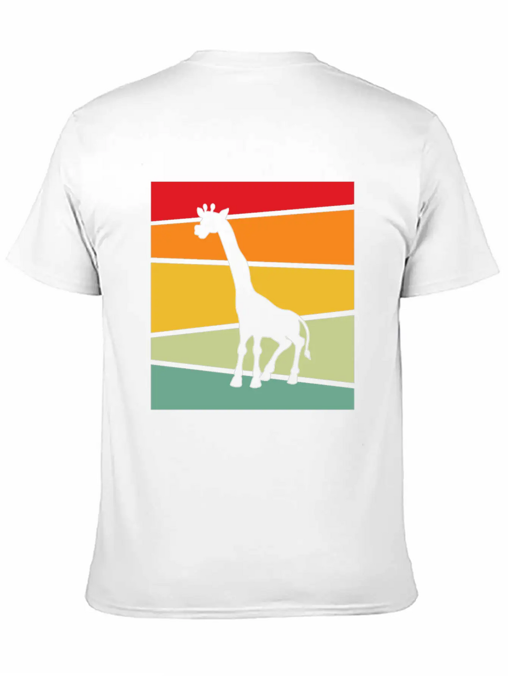 Giraffe Retro Unisex Casual T-Shirt – Clean Design For Daily Comfort