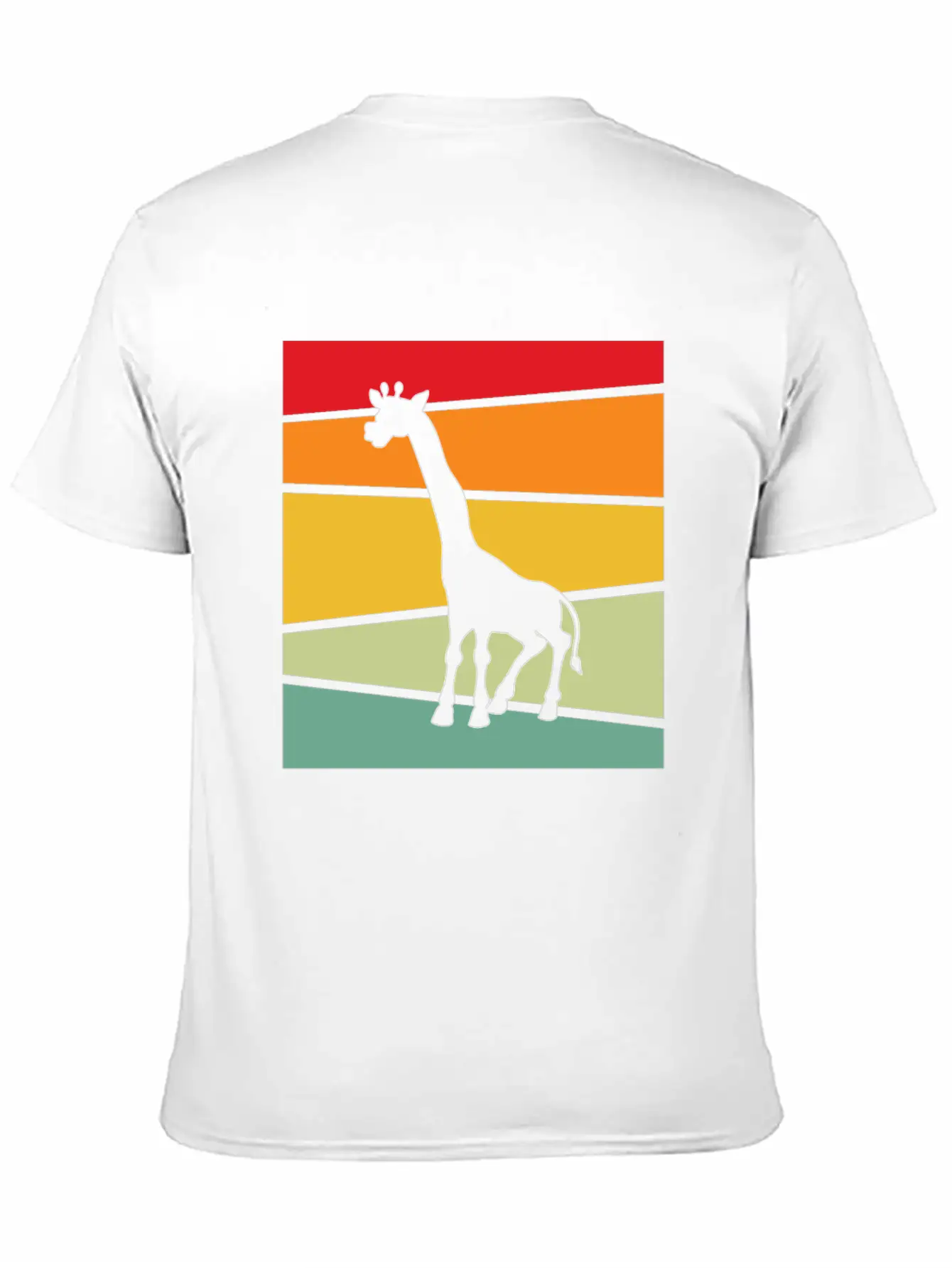 Giraffe Retro Unisex Casual T-Shirt – Clean Design For Daily Comfort
