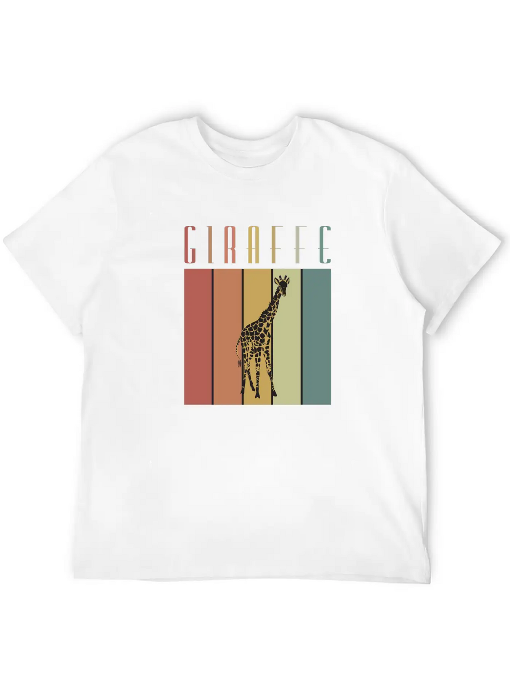 Giraffe Steppe Giraffe Africa Zoologist Zoology Casual Graphic T-Shirt – Simple And Comfortable Daily Wear