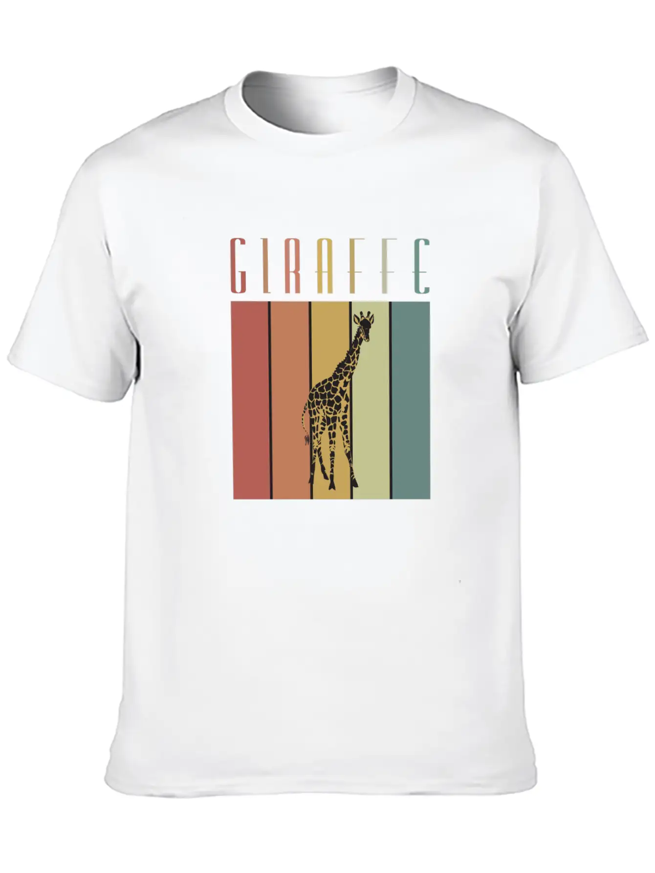 Giraffe Steppe Giraffe Africa Zoologist Zoology Casual Graphic T-Shirt – Simple And Comfortable Daily Wear
