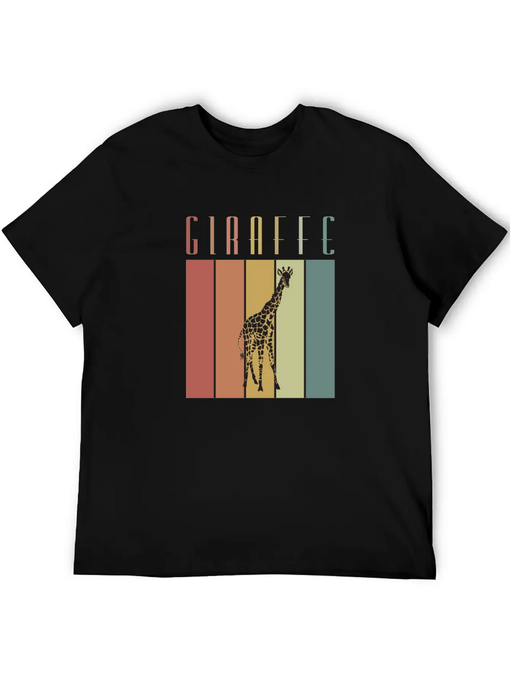 Giraffe Steppe Giraffe Africa Zoologist Zoology Casual Graphic T-Shirt – Simple And Comfortable Daily Wear