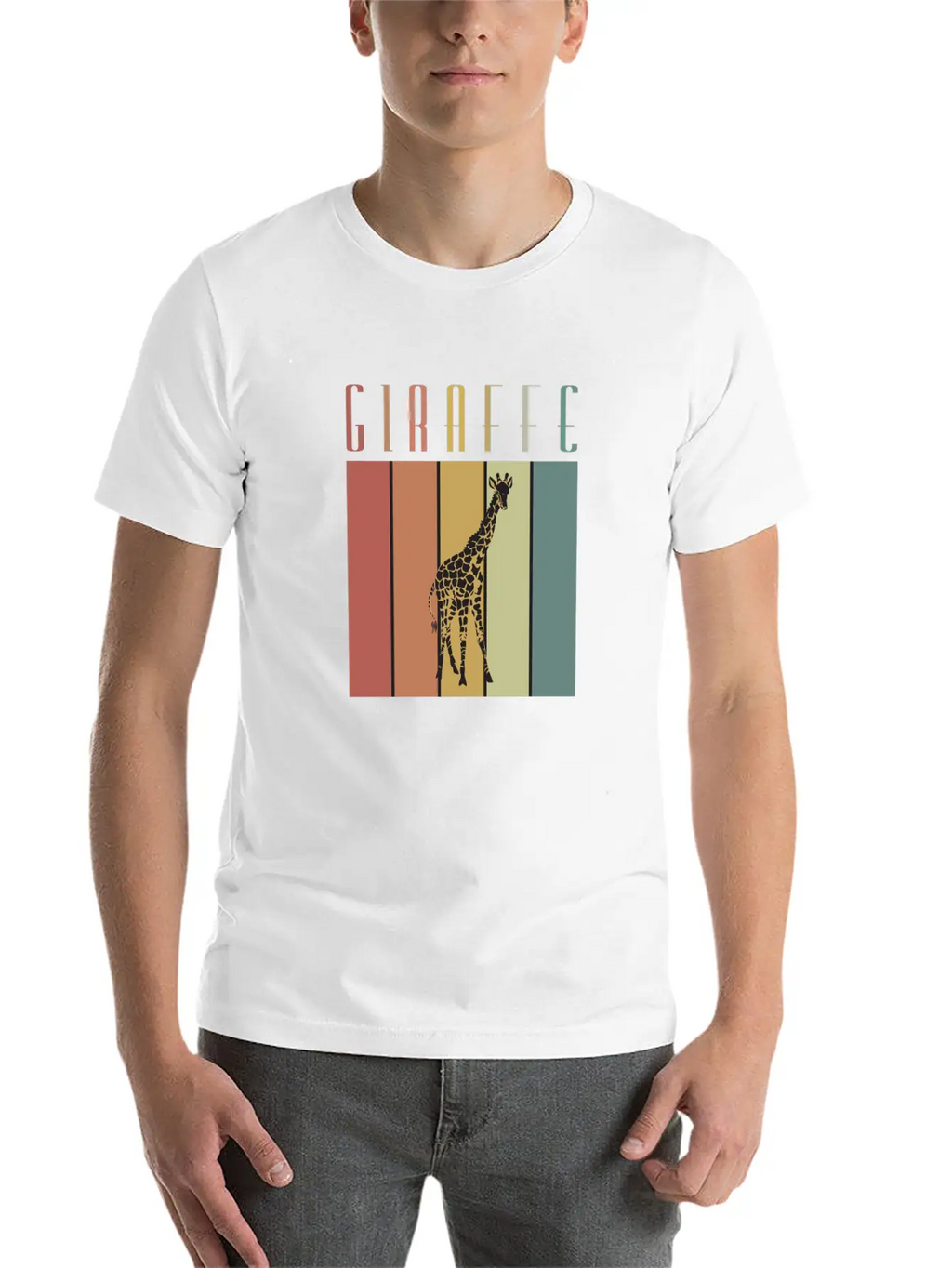 Giraffe Steppe Giraffe Africa Zoologist Zoology Casual Graphic T-Shirt – Simple And Comfortable Daily Wear