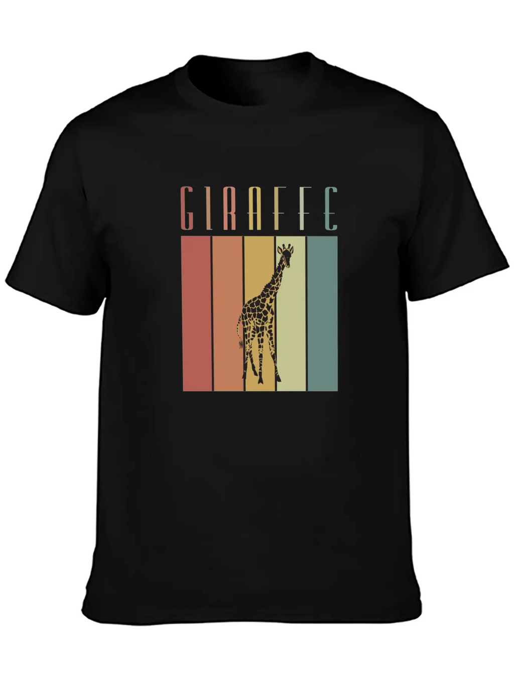 Giraffe Steppe Giraffe Africa Zoologist Zoology Casual Graphic T-Shirt – Simple And Comfortable Daily Wear