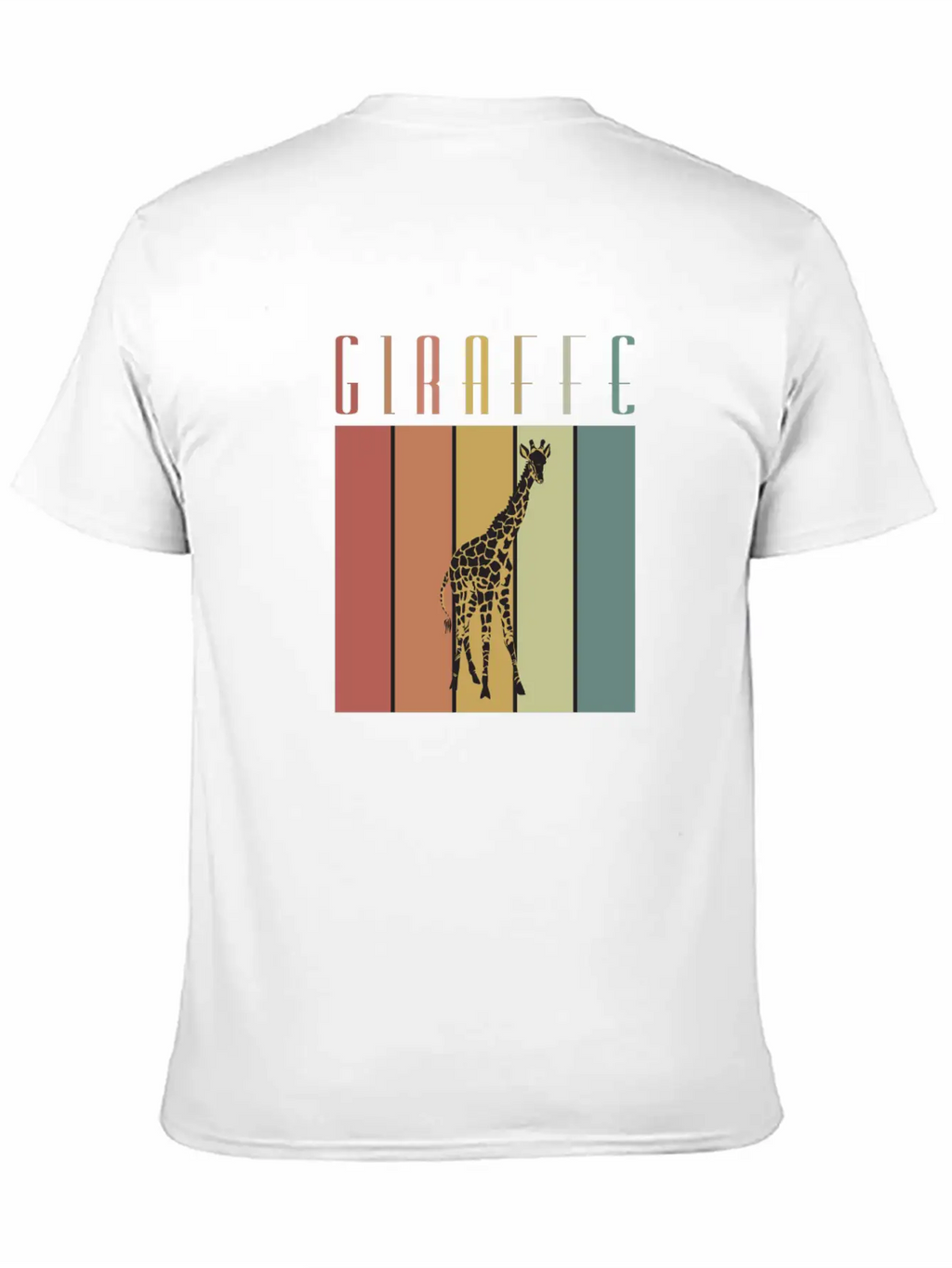 Giraffe Steppe Giraffe Africa Zoologist Zoology Casual Graphic T-Shirt – Simple And Comfortable Daily Wear