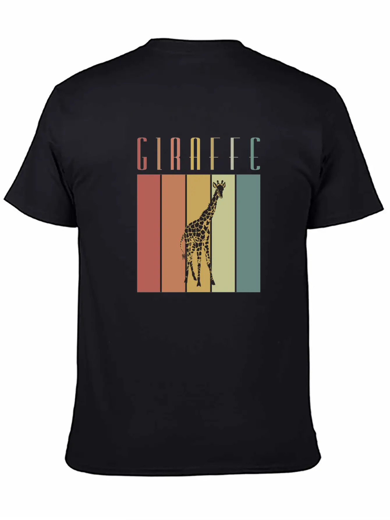 Giraffe Steppe Giraffe Africa Zoologist Zoology Casual Graphic T-Shirt – Simple And Comfortable Daily Wear