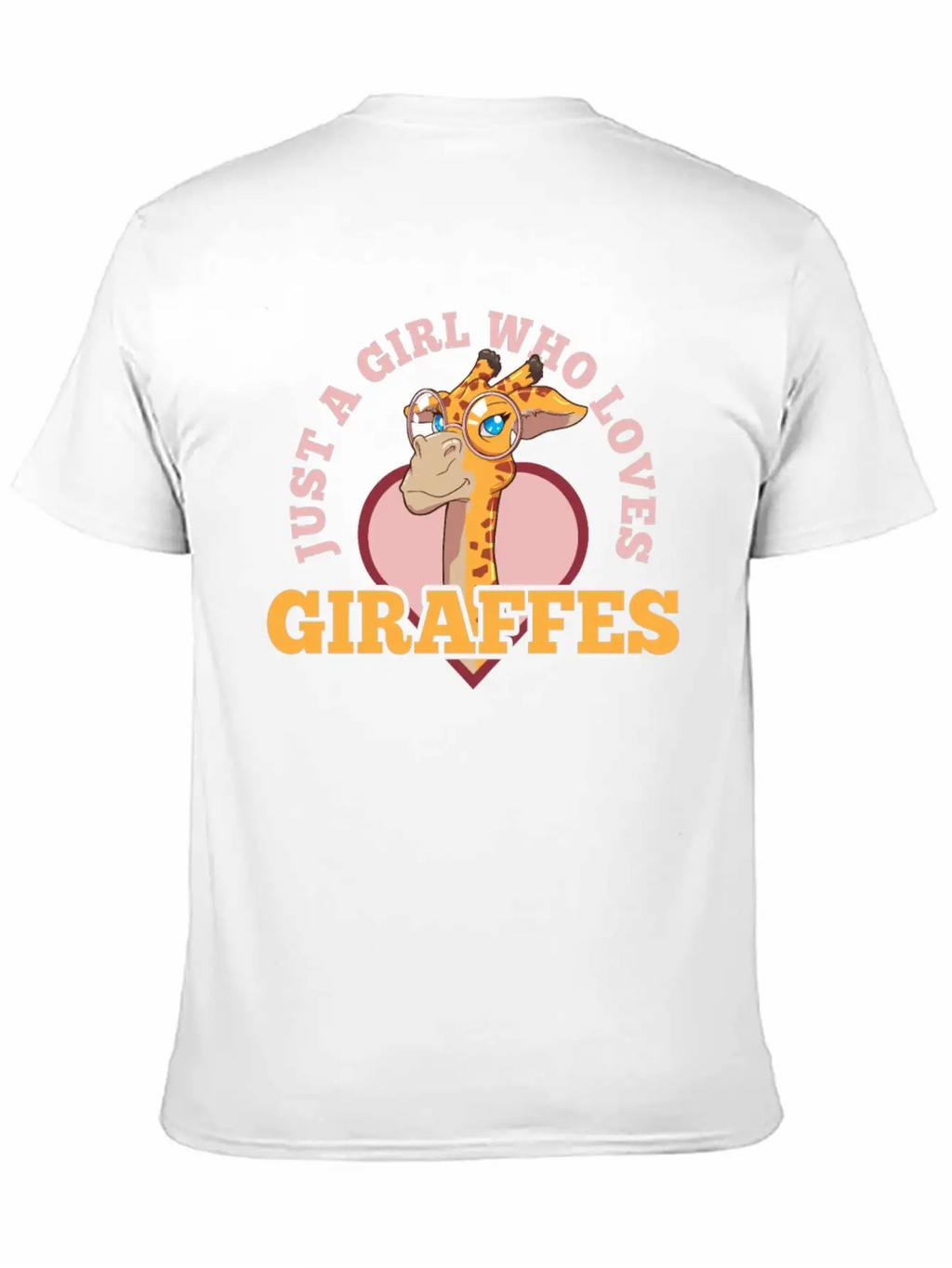 Giraffe Unisex Short Sleeve Soft Cotton T-Shirt – Casual Everyday Wear