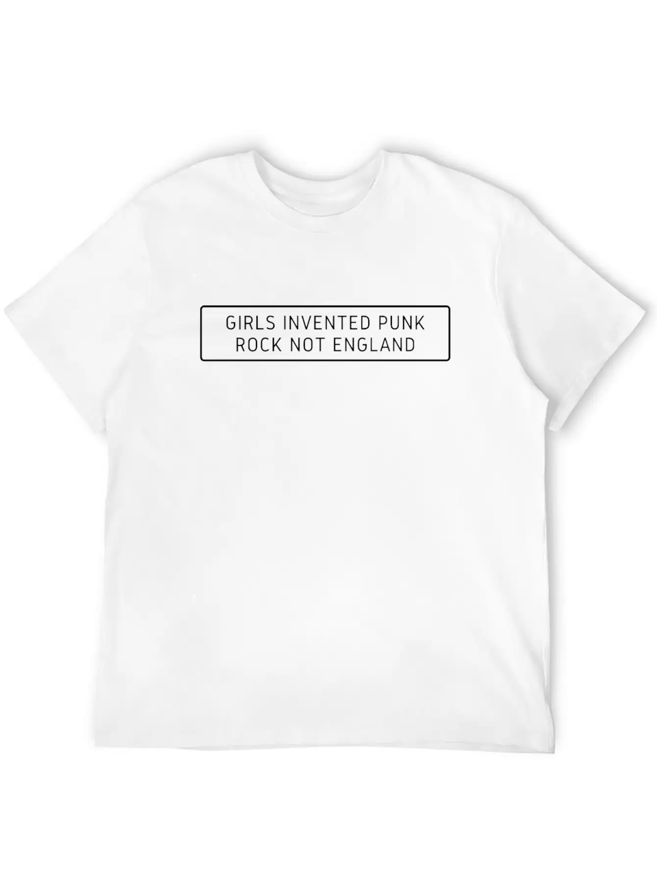 Girl Invented Punk Rock Unisex Casual T-Shirt – Clean Design For Daily Comfort
