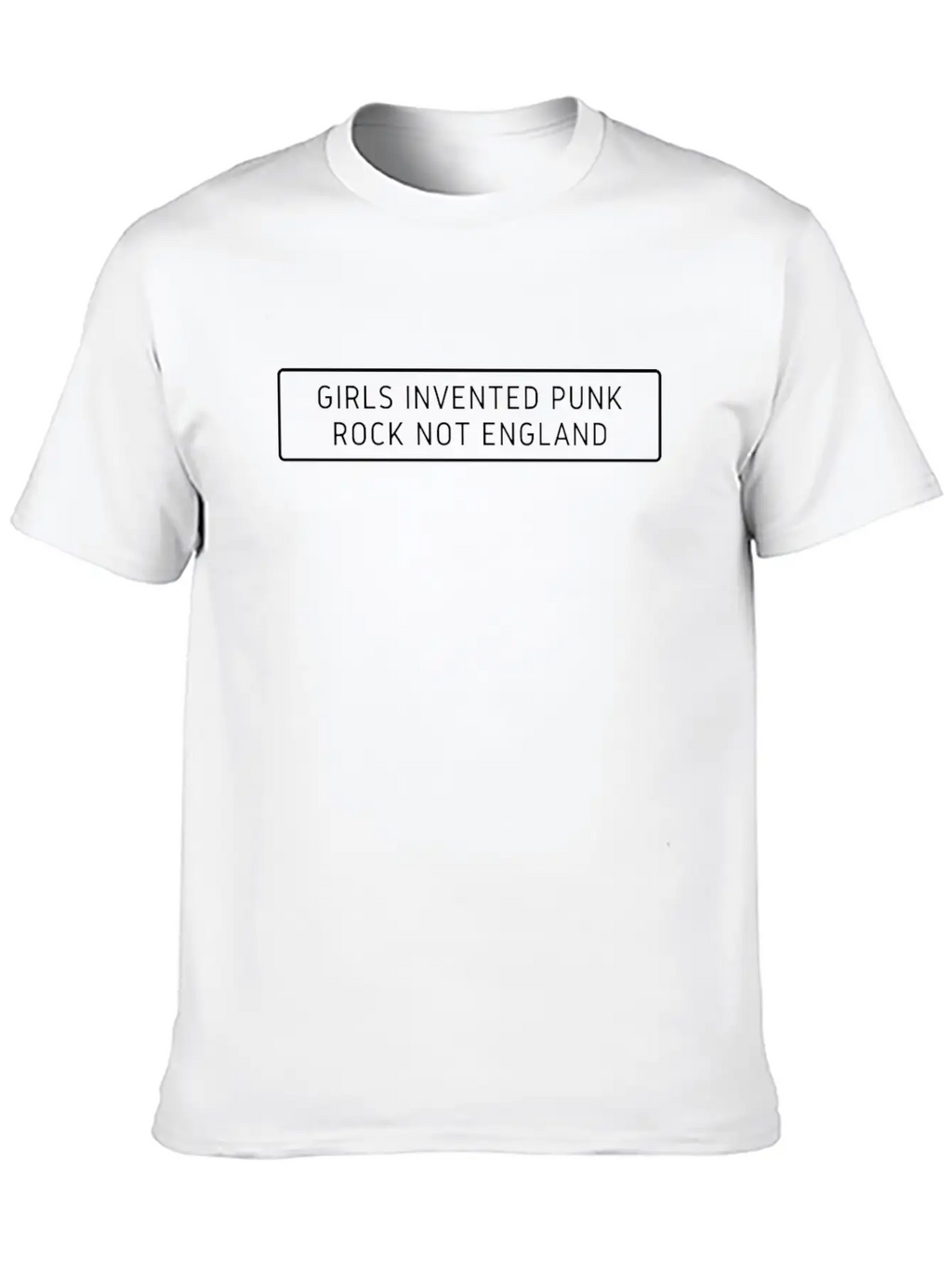Girl Invented Punk Rock Unisex Casual T-Shirt – Clean Design For Daily Comfort