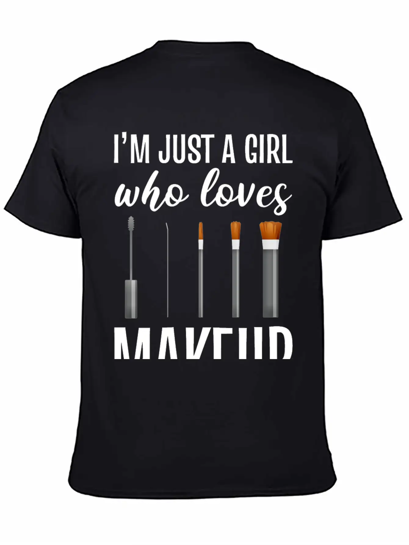 Girl Loves Makeup Artist Gift Essential Cotton Tee For Daily Outfits – Unisex Style