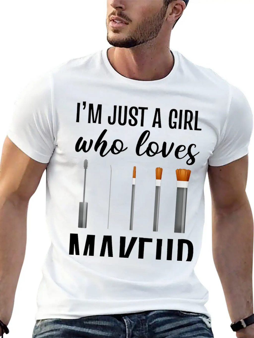 Girl Loves Makeup Artist Gift Essential Cotton Tee For Daily Outfits – Unisex Style