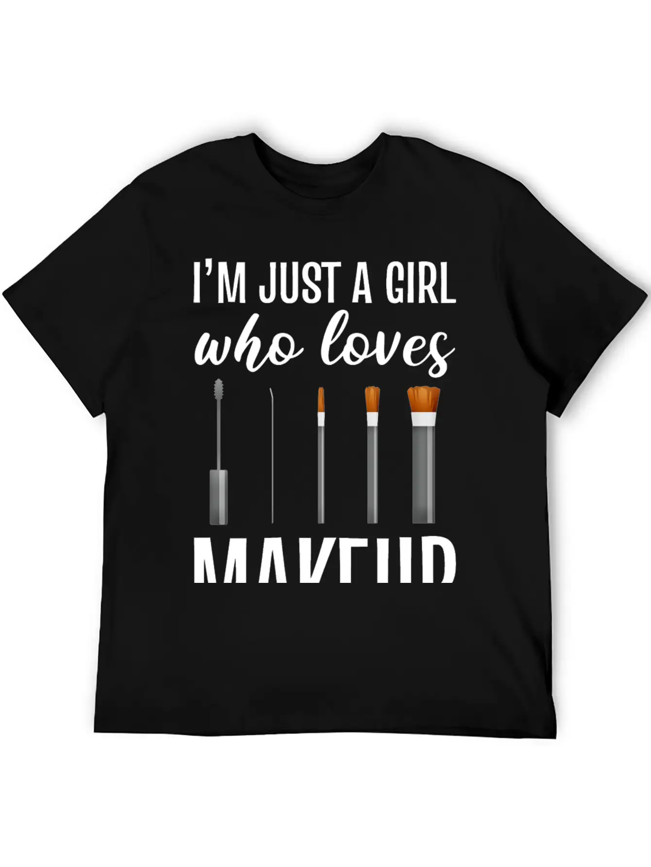Girl Loves Makeup Artist Gift Essential Cotton Tee For Daily Outfits – Unisex Style