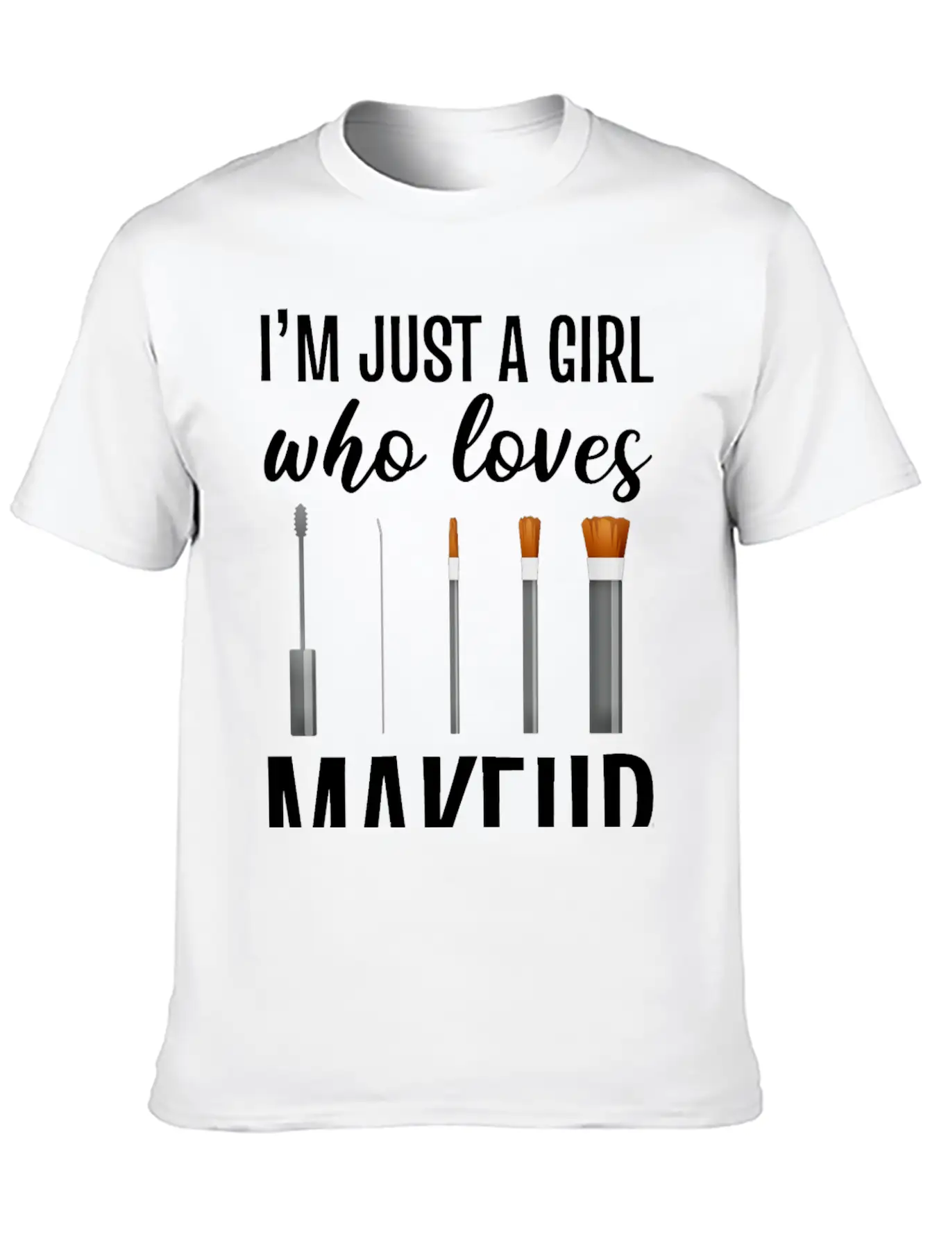 Girl Loves Makeup Artist Gift Essential Cotton Tee For Daily Outfits – Unisex Style