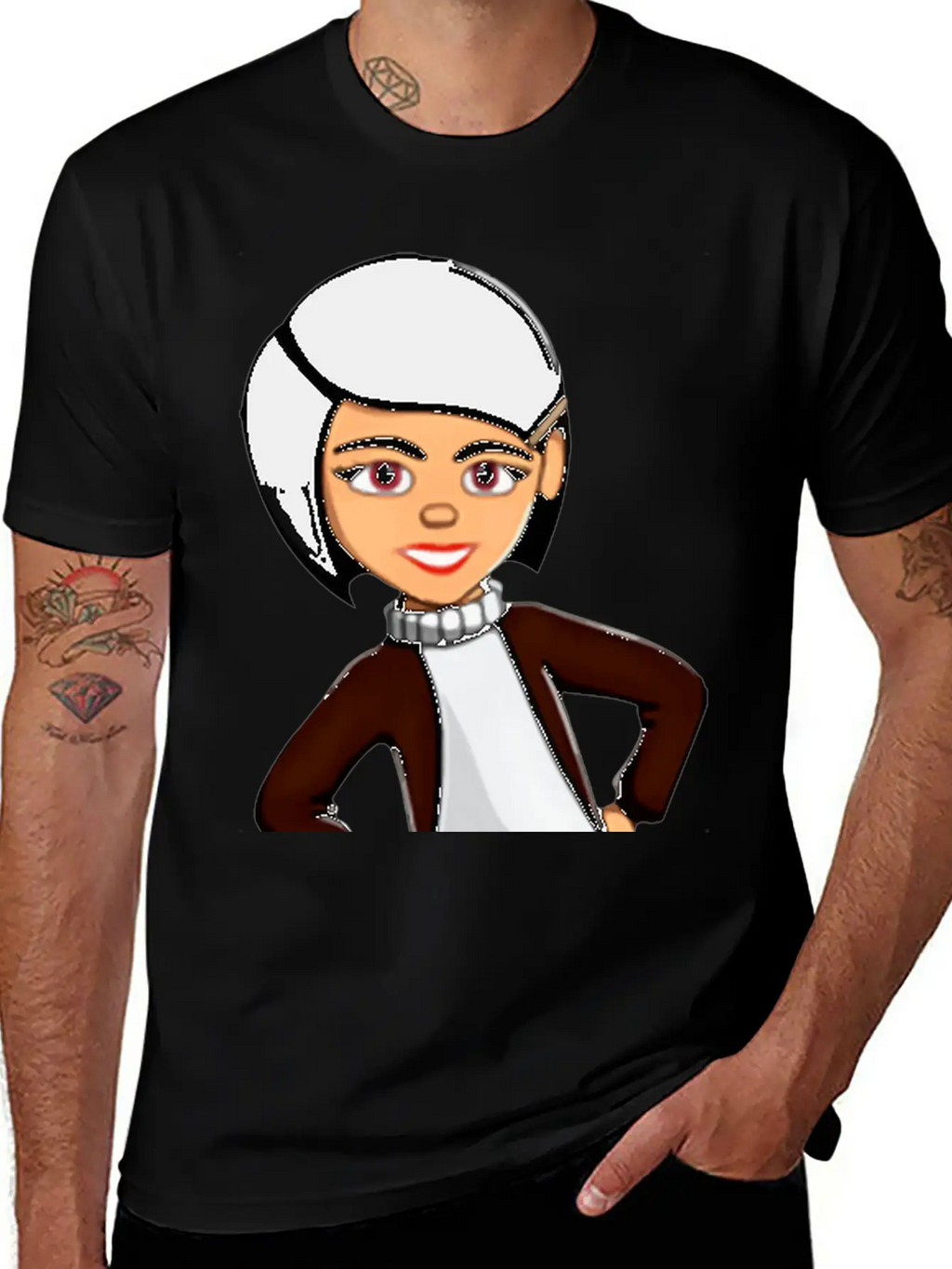 Girl With Hands On Hips 2 Essential Cotton Tee For Daily Outfits – Unisex Style