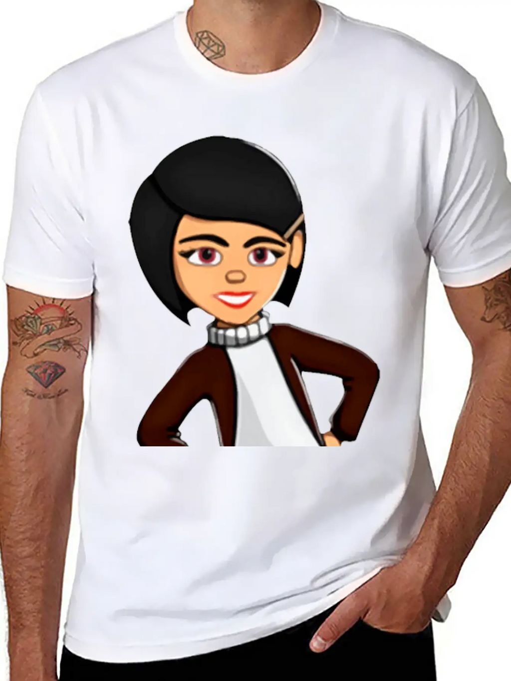 Girl With Hands On Hips 2 Essential Cotton Tee For Daily Outfits – Unisex Style