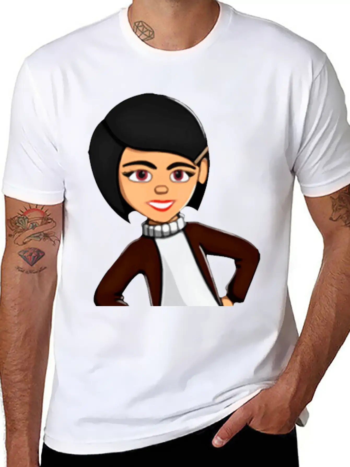 Girl With Hands On Hips 2 Essential Cotton Tee For Daily Outfits – Unisex Style