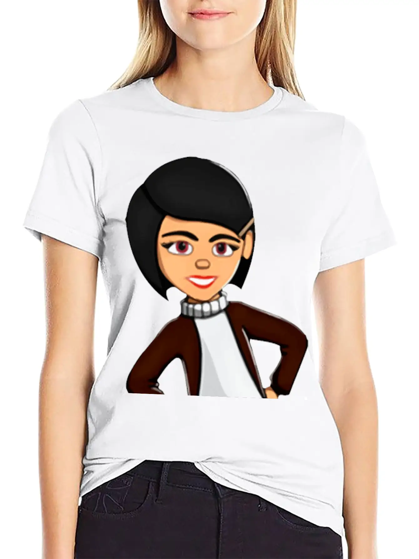 Girl With Hands On Hips 2 Essential Cotton Tee For Daily Outfits – Unisex Style