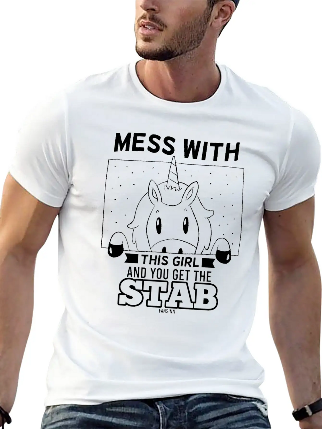Girl Woman Unicorn Saying Unisex Casual T-Shirt – Clean Design For Daily Comfort