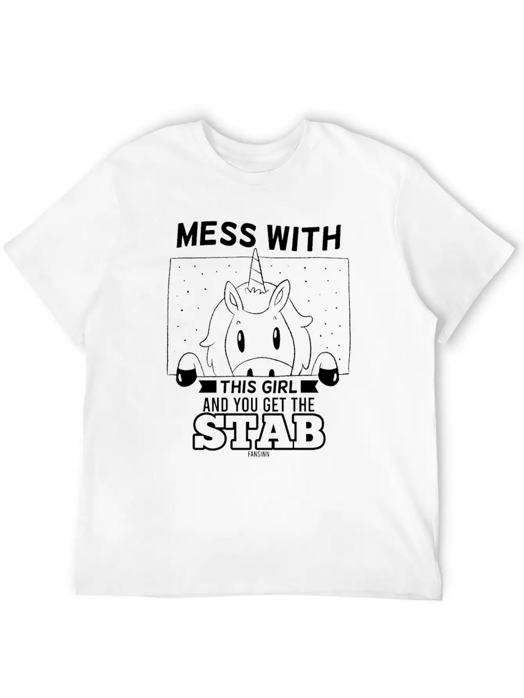 Girl Woman Unicorn Saying Unisex Casual T-Shirt – Clean Design For Daily Comfort
