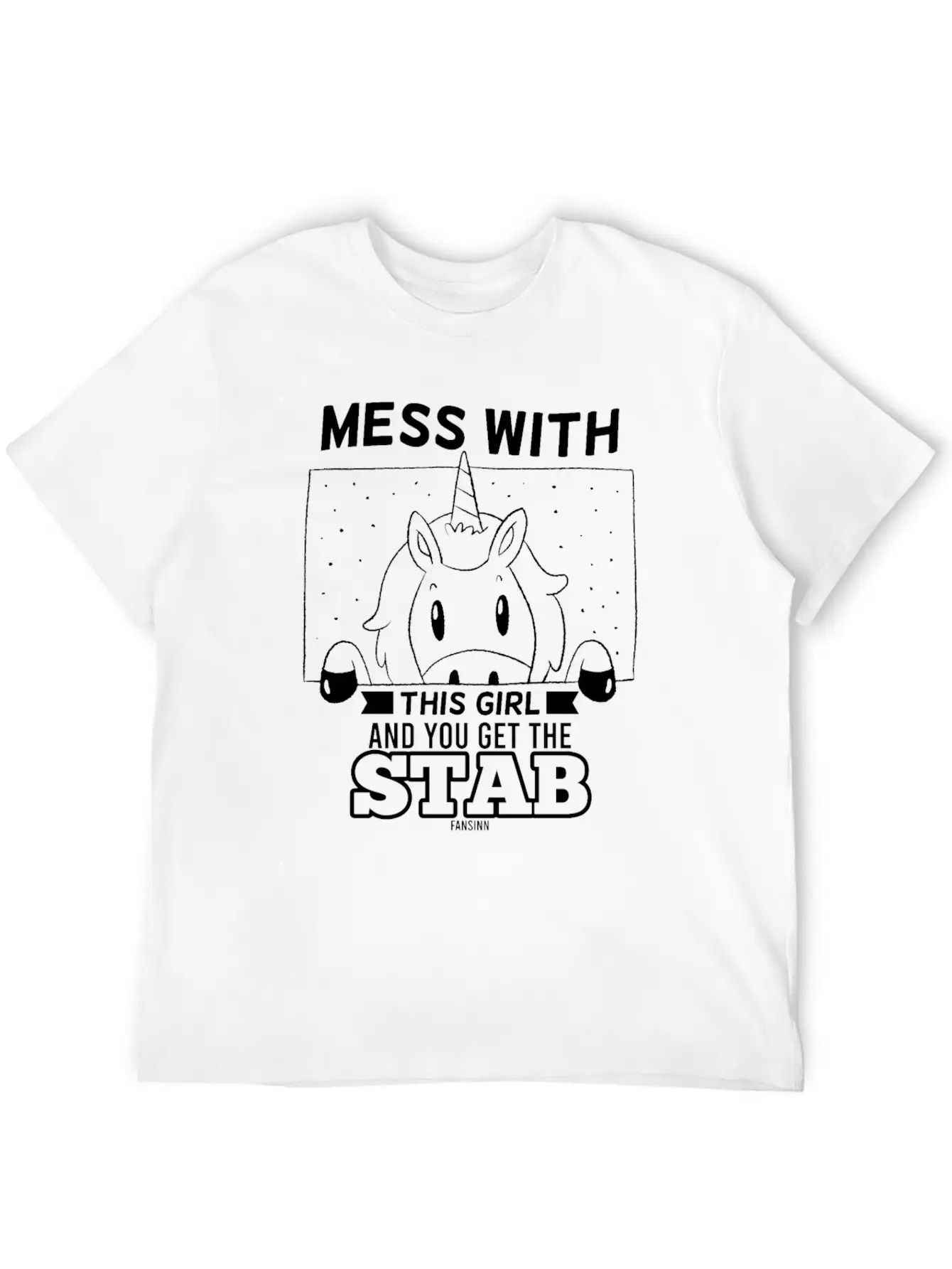 Girl Woman Unicorn Saying Unisex Casual T-Shirt – Clean Design For Daily Comfort