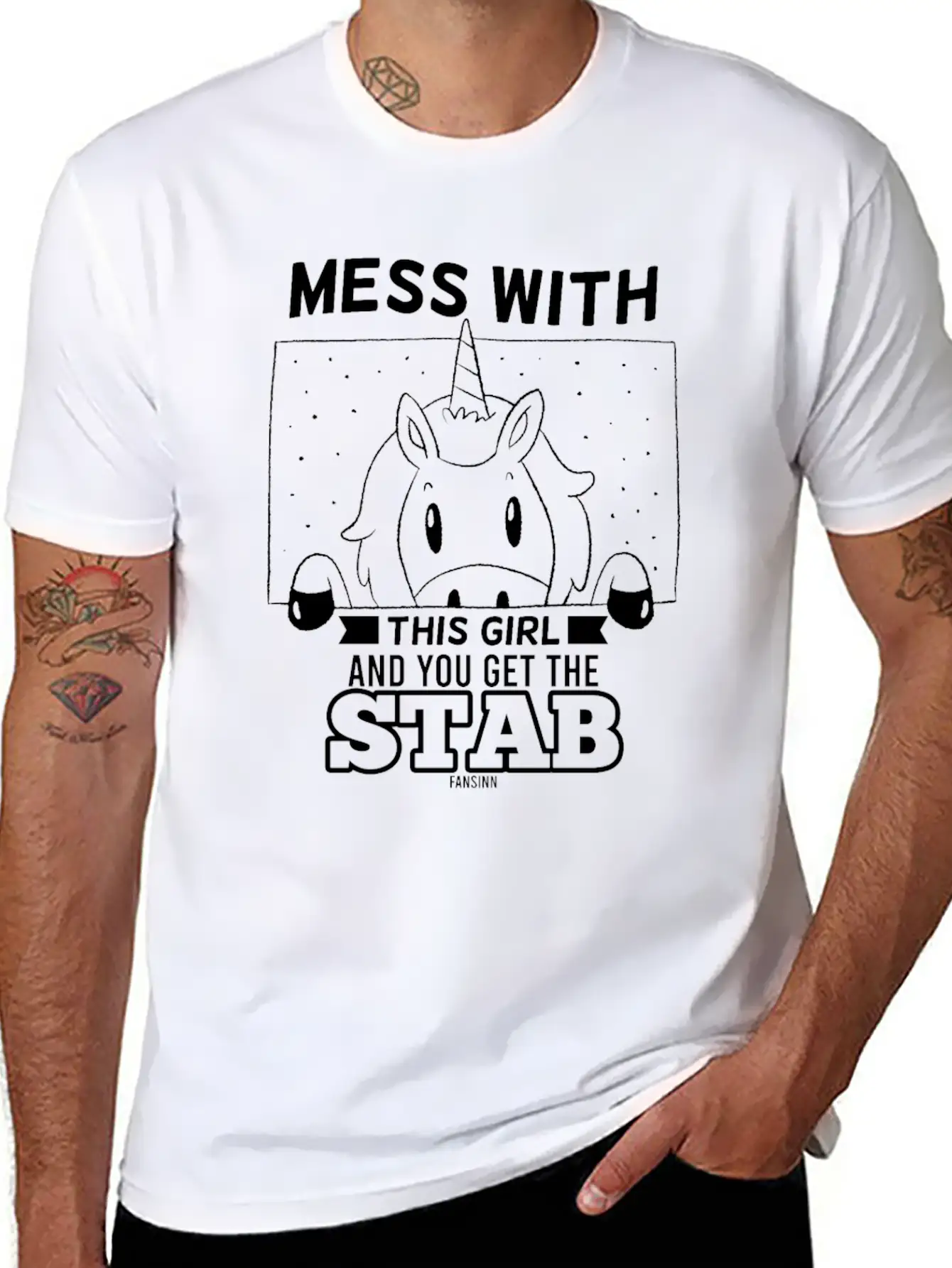 Girl Woman Unicorn Saying Unisex Casual T-Shirt – Clean Design For Daily Comfort