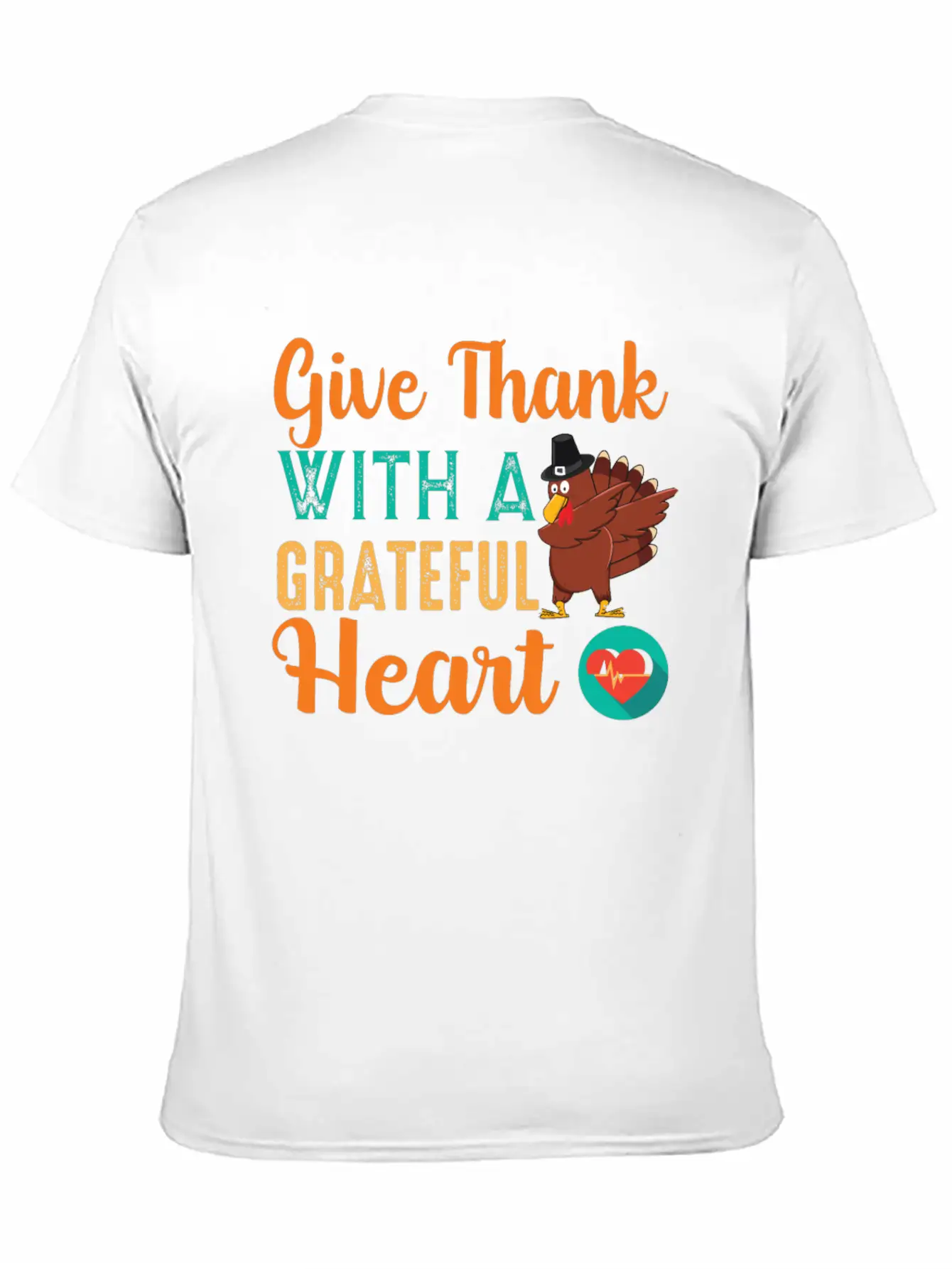 Give Thanks With A Grateful Heart T-shirt Unisex Casual T-Shirt – Clean Design For Daily Comfort