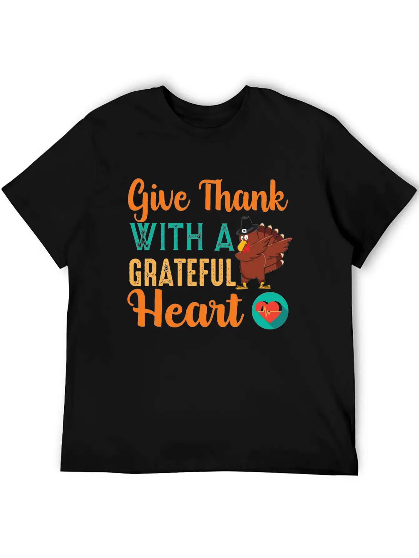 Give Thanks With A Grateful Heart T-shirt Unisex Casual T-Shirt – Clean Design For Daily Comfort