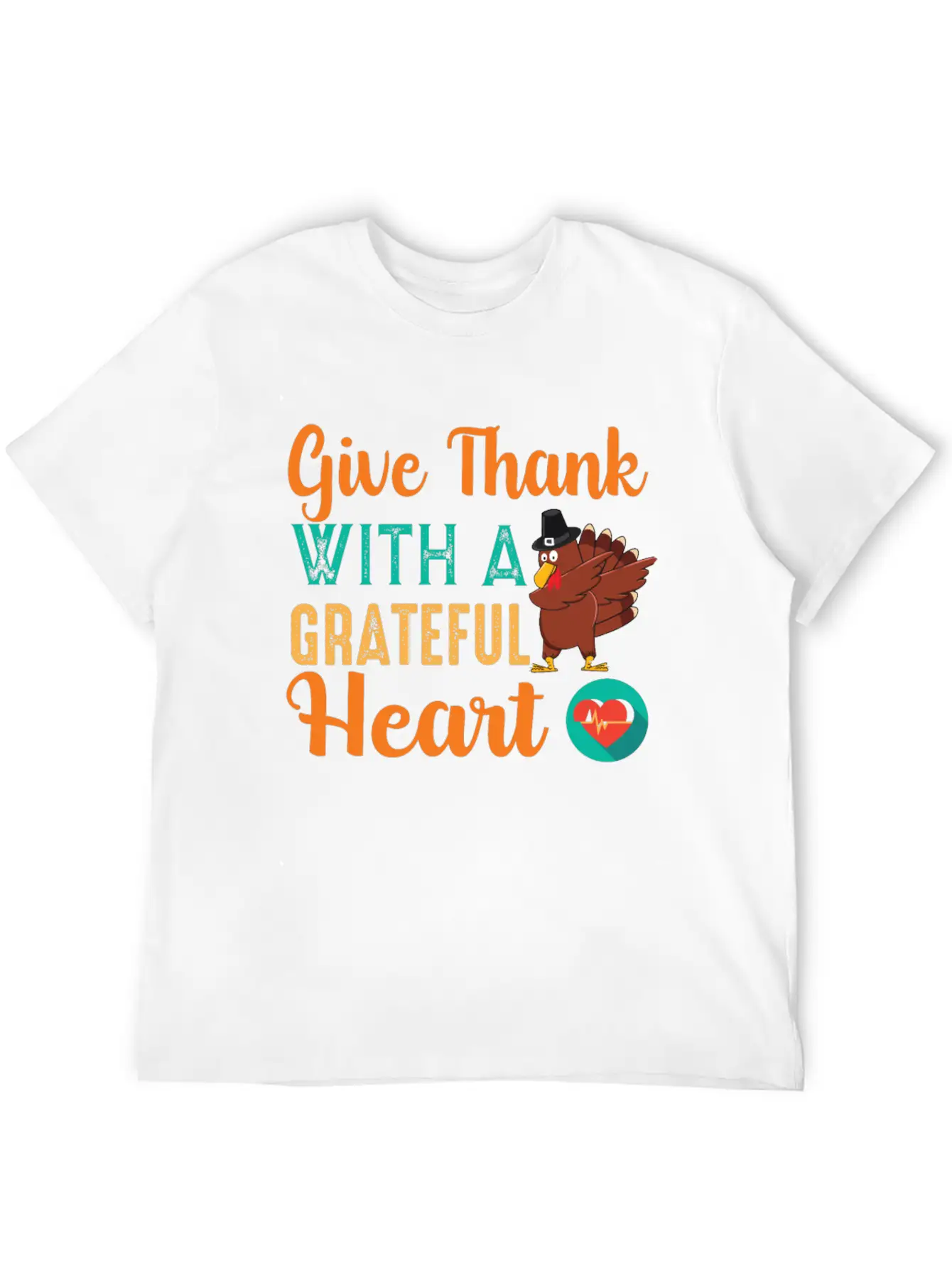 Give Thanks With A Grateful Heart T-shirt Unisex Casual T-Shirt – Clean Design For Daily Comfort