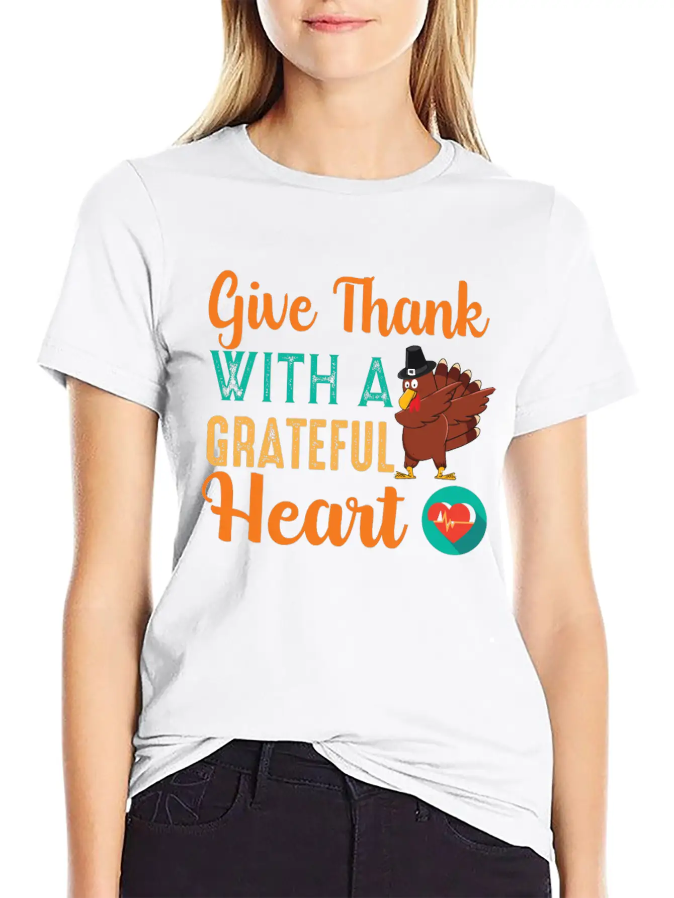 Give Thanks With A Grateful Heart T-shirt Unisex Casual T-Shirt – Clean Design For Daily Comfort
