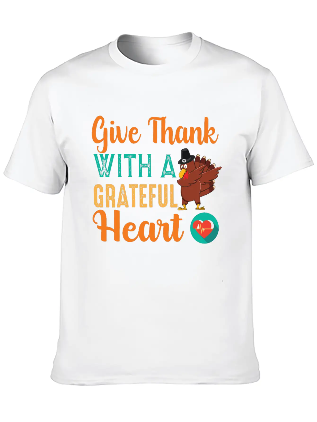 Give Thanks With A Grateful Heart T-shirt Unisex Casual T-Shirt – Clean Design For Daily Comfort