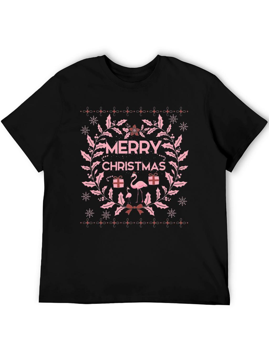 Merry Christmas Flamingo T-Shirt