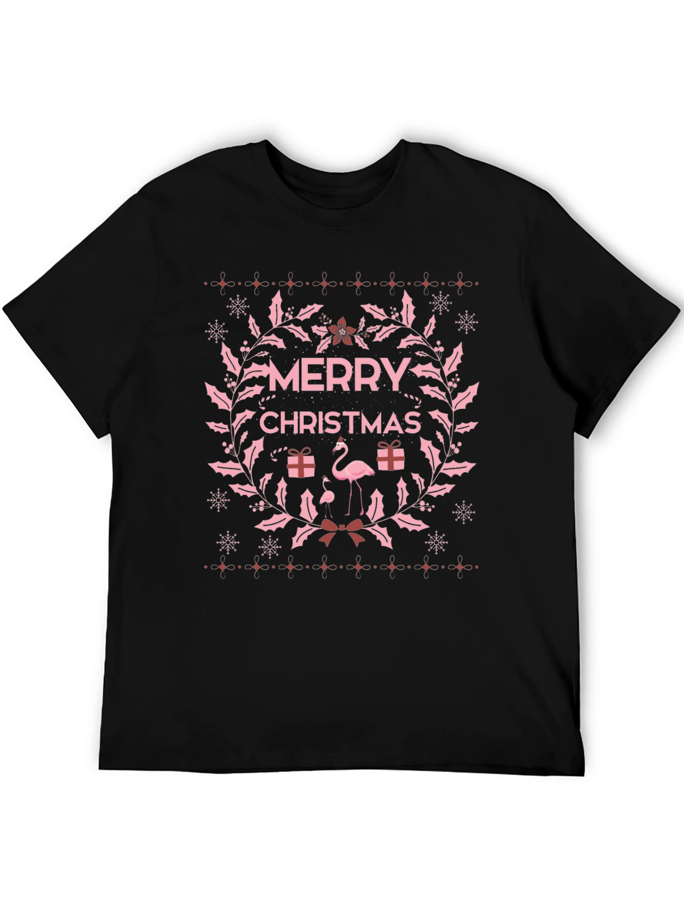 Merry Christmas Flamingo T-Shirt