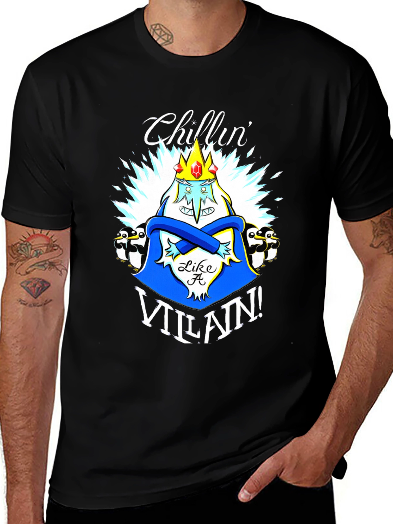 Chillin Like A Villain Graphic T-Shirt