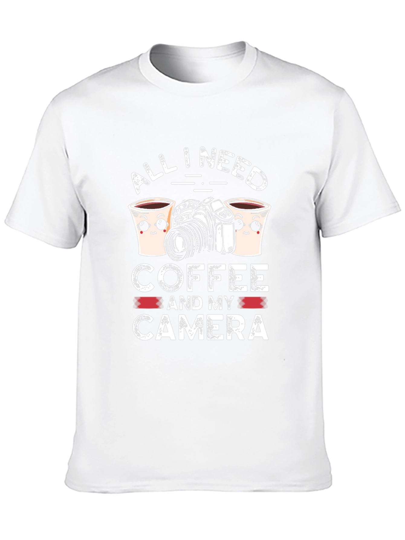 All I Need Coffee & Camera Graphic Tee
