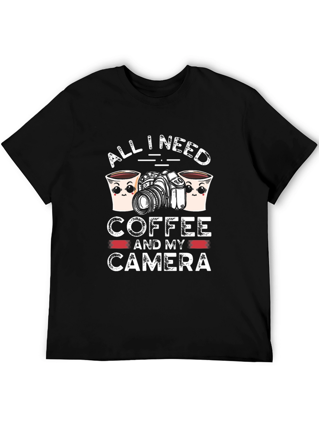 All I Need Coffee & Camera Graphic Tee