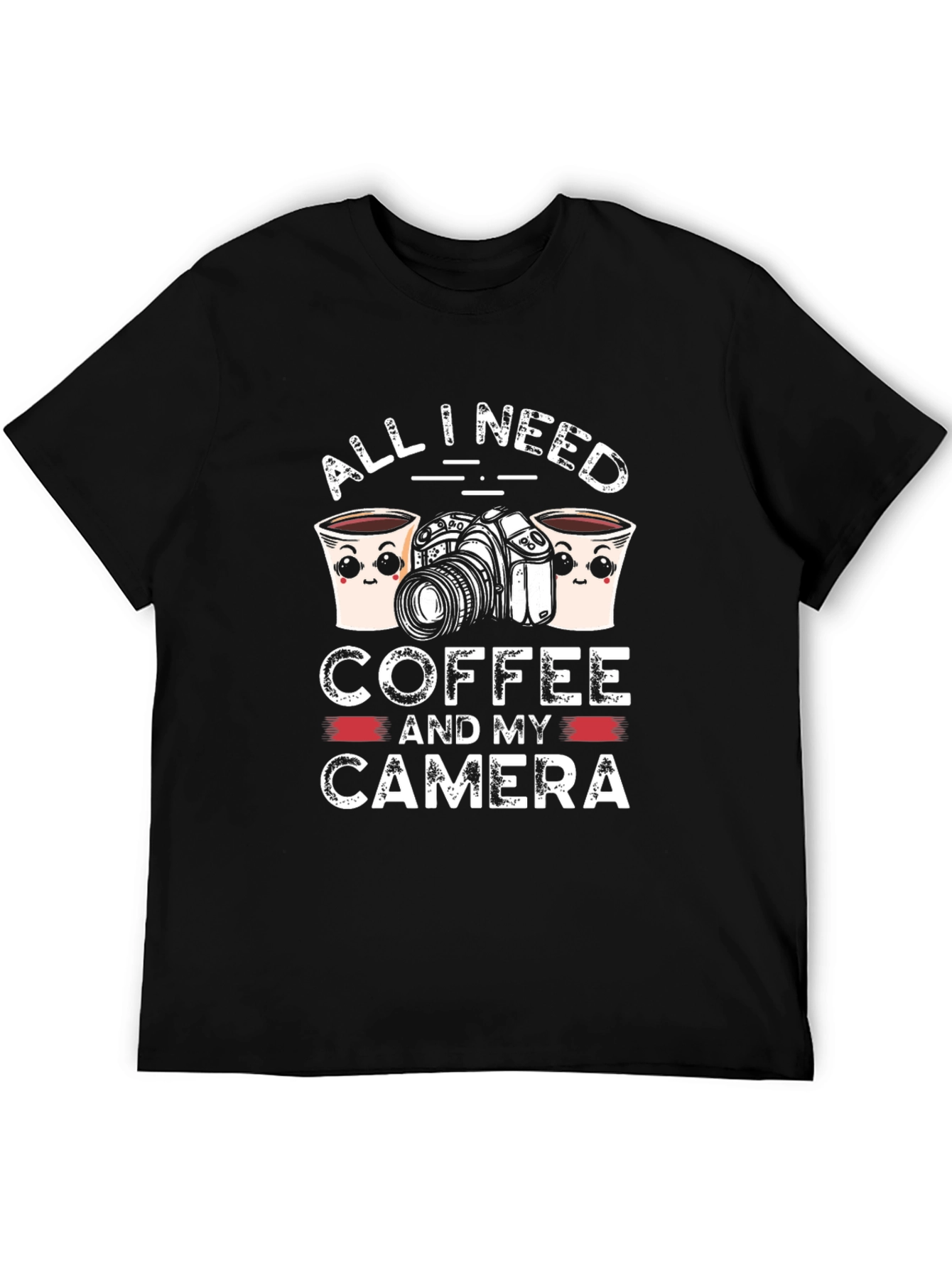 All I Need Coffee & Camera Graphic Tee