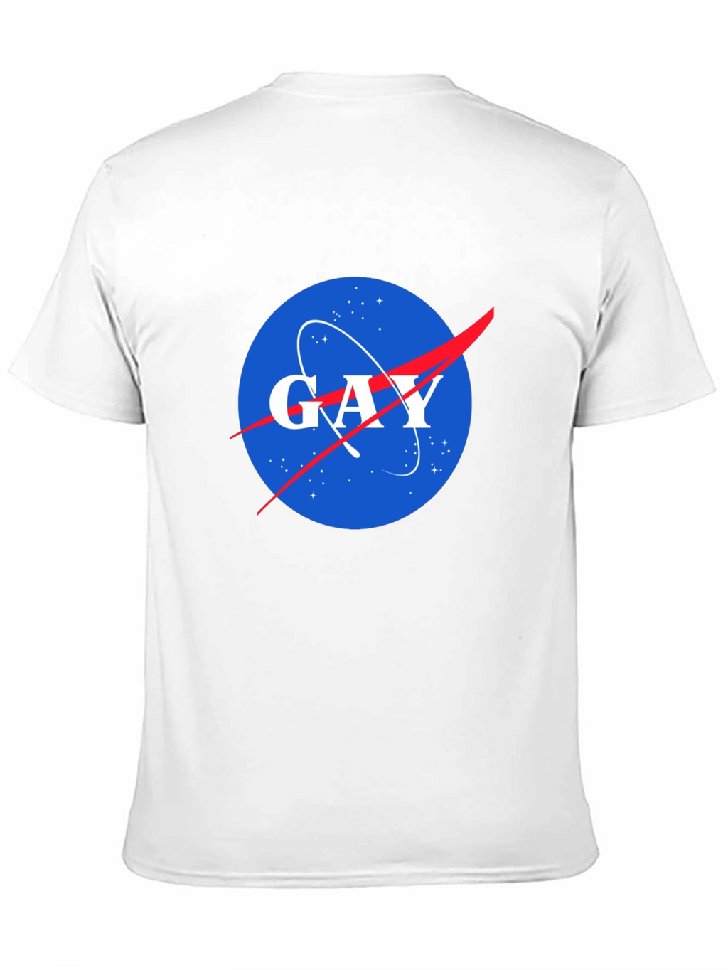 NASA Spoof Gay Logo Graphic T-Shirt