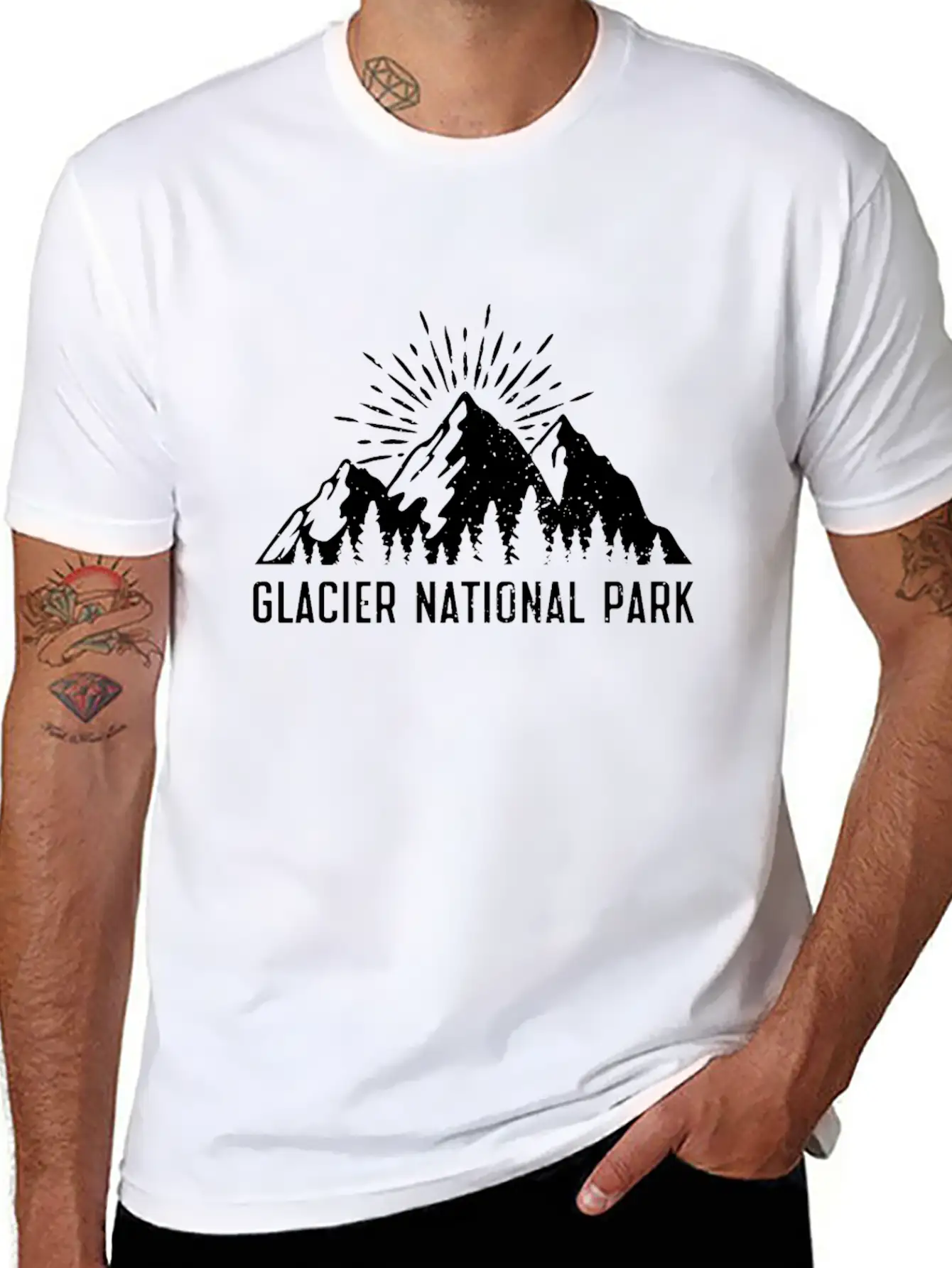 Glacier National Park Mountaineers Mountain Lover Unisex Casual T-Shirt – Clean Design For Daily Comfort