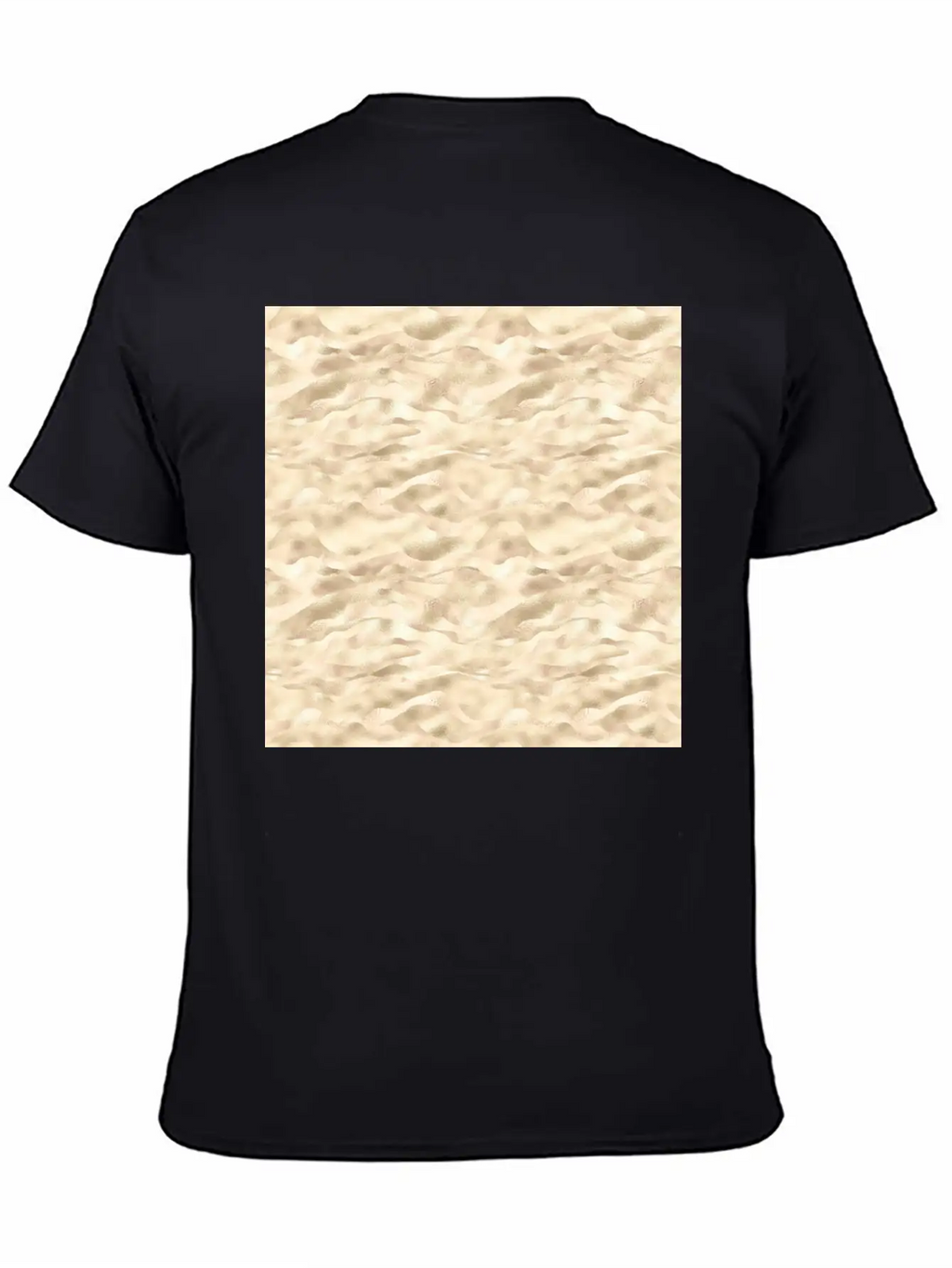 Glam Soft Gold Metallic Waves Texture Stylish Everyday T-Shirt – Unisex Basic Cotton Tee