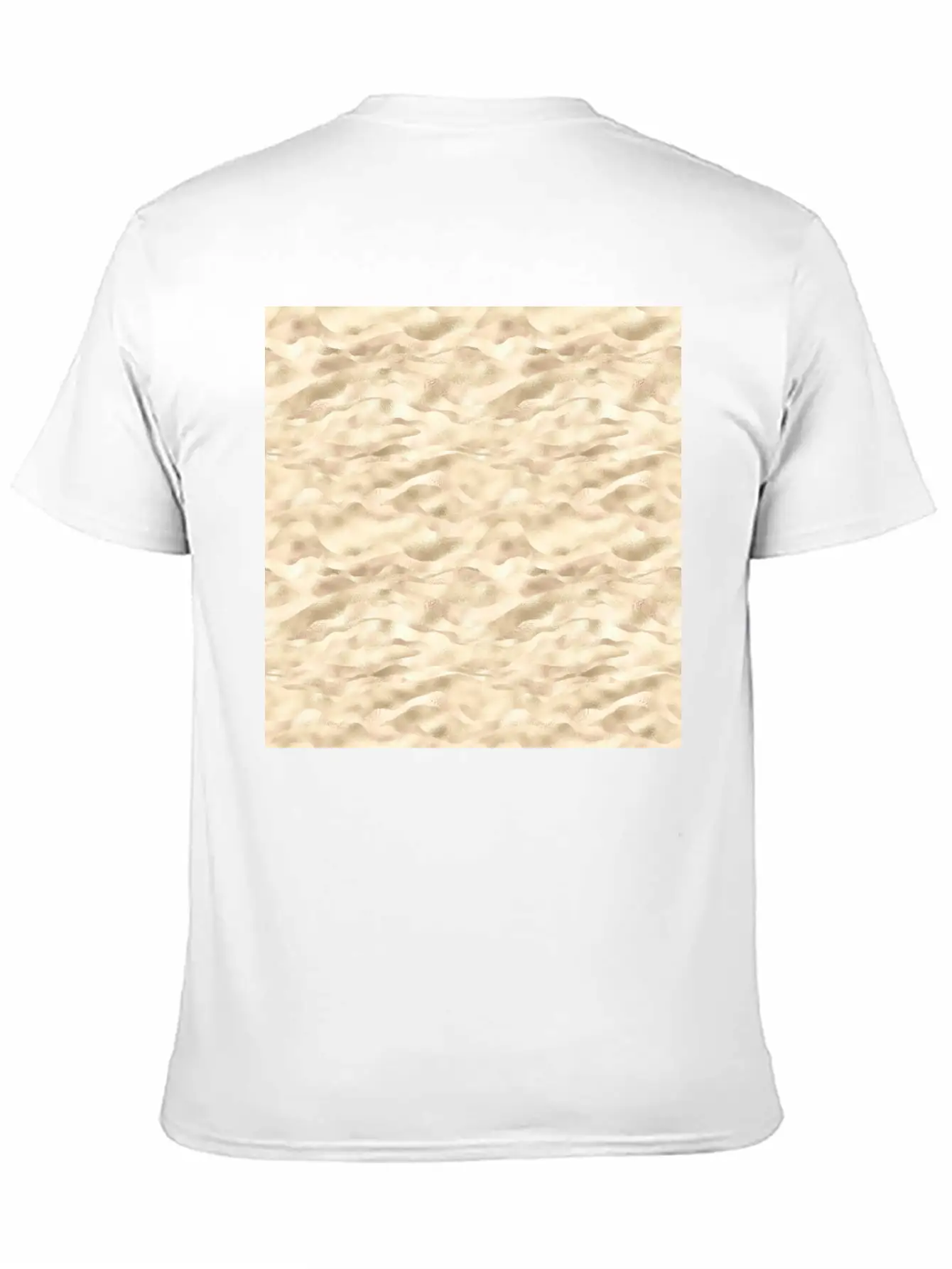 Glam Soft Gold Metallic Waves Texture Stylish Everyday T-Shirt – Unisex Basic Cotton Tee